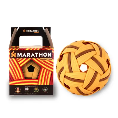 MARATHON ตะกร้อมาราธอน MT201 ตะกร้อแข่งขัน ยอดนิยม เซปักทั่วไป (ชาย) หนัก180 กรัม Sepak Takraw Men