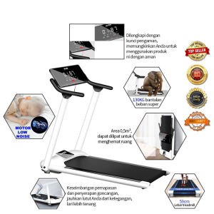 Treadmill Elektrik Tredmil Listrik 2.0 HP Mesin Alat Lari Olahraga Gym Fitness Cardio — Classiccollection