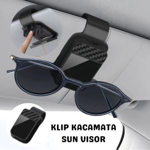 Sun Visor Klip Kacamata Mobil Organizer Gantungan Multifungsi Penjepit Kartu Sunglasses Holder Aksesoris Desain Interior Kait