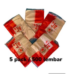 Ikat Bunga Lily Merah Putih Pekat 1000 Lembar - Dekorasi Festif