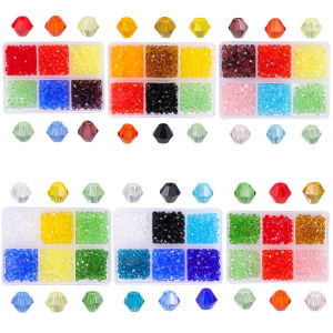 4Mm 600PCS Czech Glass Beads Set Box Charm Spacer Hạt Giống Hạt Cho Vòng Đeo Tay Tự Làm Vòng Cổ Trang Sức Làm