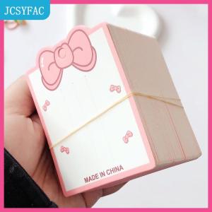 JCSYFAC 50 cái nơ màu hồng hiển thị thẻ cho móng vuốt tóc thẻ giấy Mũ thẻ trang trí tóc gói tự làm đồ trang sức tông gói tóc Clip thủ công treo Thẻ tag