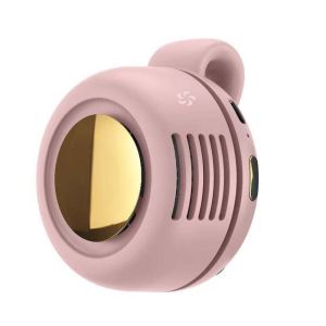 KAWAII BOX USB Rechargeable Clip-on Button Fan Multi-speed Adjustable Brushless Motor Hanging Waist Fan Hands-free Mini Blower Compact and Lightweight Bladeless Clip Fan for 3.7V/900mAh Stroller Cooling