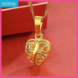 JCSYFAC Mặt dây chuyền màu Vàng tổ chim May Mắn Cỏ Ba Lá hoa trái tim dangle cho phụ nữ quyến rũ trang sức vòng cổ Phụ kiện tiệc Cưới Quà Tặng