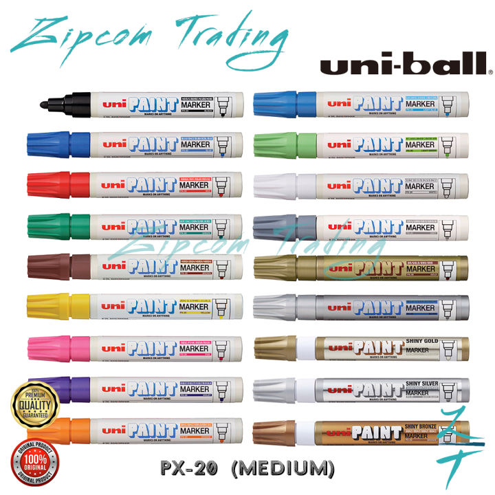 UNI Paint Marker PX 20 Medium / PX 21 Fine Permanent Marker Lazada