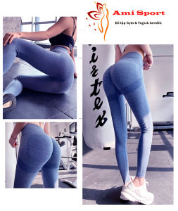 Quần tập gym nữ dài chun mông đồ tập gym nữ quần dài thể thao nữ tập Yoga Aerobic siêu tôn dáng vải co giãn thoáng mát thấm hút mồ hôi Ami-B07