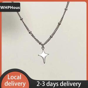 [COD] WHPHous Ship within 24 hours Ins Style Simple Trendy Star Choker Necklace Pendant Neck Chain Sweater Chain For Women Men Fashion Party Jewelry Accessories
