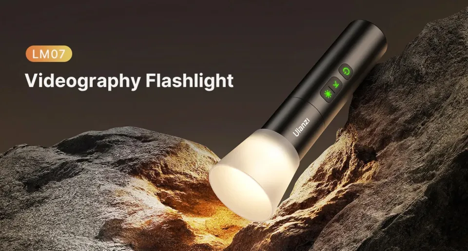 Ulanzi LM07 Videography Flashlight Bi-Color Dimmable Brightness