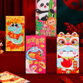 【🔥hot】Polocat 6PCS Chinese New Year Lucky Red Envelope Symbol of Snake Year 2025 Money Pocket Envelope Zodiac Snake Pocket New Year Supplies(In stock). 