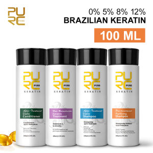 new PURC Brazilian Keratin Hair Treatment Straightening Smoothing Keratin Repair Curly Shampoo Keratin Hair Care Product 5% 8% 12% hot