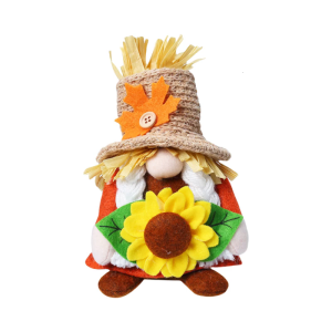 Harvest Gnomes Plush Fall Thanksgiving Decoration Handmade Scandinavian Tomte Stuffed Toy for Home Tiered Tray Kitchen