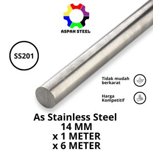 As 14mm stainless steel 201