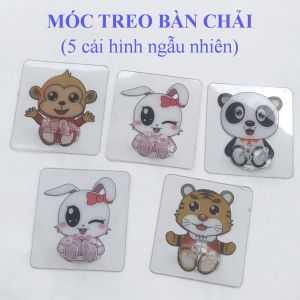 Miếng dán tường treo bàn chải khăn mặt và nhiều đồ vật trong khu vực nhà tắm nhà bếp dễ làm không khoan đục tường -TIVT