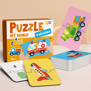 BEAR TALE Literacy Puzzles Fun Puzzles Animals Fruits Educational Puzzles For Kids 16Pcs