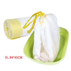 [XL-10PCS] Cat Litter Filter Bag Cat Litter Box Bag Portable Hygienic Drawstring Cleaning Bag 84*45