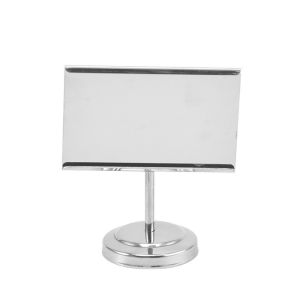 NOONOOR Gold/Silver/Black Place Card Holder Stainless Steel Multifunctional Seat Card Clip Portable Name Card Display Rack Restaurant