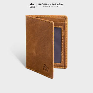Ví nam da bò Lata ( Thời trang nam đựng namecard nhỏ gọn - Ví da thật LVN74 )