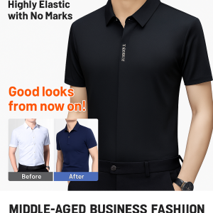 Shirt Quality Fabrics Tops Upgrade Soft to the Touch Middle-aged Cooling Comfortable and Stylish