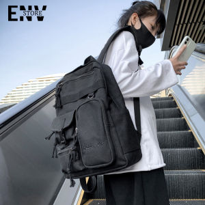 JIVIVIL ราคาต่ำคุณภาพสูงโปรเด็ดดีลปังกระเป๋านักรียนมัธยมกระเป๋าผ้าเก๋ๆความจุใหญ่ึคุณภาพสูงน้ำหนักเบาแมทช์ง่ายขาดไม่ได้สำหรับการเดินทางใช้ได้ทั้งชายและหญิง