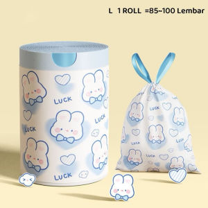 Kantong sampah tali isi 15 45x50cm | plastik sampah gulung tali isi 15 | kantong sampah roll jumbo | Plastik sampah Tali | Plastik sampah MLH  H05