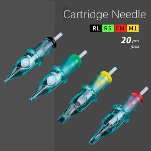 20pcs Aurora II Tattoo Cartridge Needles 0.30 /0.35mm Permanent Makeup Tools Supplies For Liner and Shading