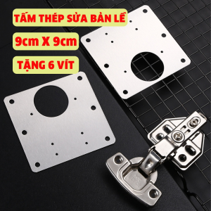 Miếng đệm sửa bản lề cửa tủ CHIAN - Inox không gỉ - Hàng chất lượng cao - Có taro ren để bắt ốc -Tặng kèm 8 vít 3x15mm