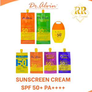 Dr. Alvin Sunscreen SPF50 PA++++ Classic Vit C Tinted Dewy and Sunscreen-Gel Cream 10ML or 50ML Protect All Skin Type
