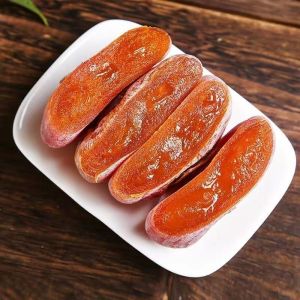 500g Artisanal Persimmon Dried Fruits Natural Low Sugar Snack with Soft Candy Heart Non Individually Wrapped