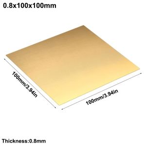 BETTERFORM 0.5/1/2/3mm Brass Plate Sheet Copper Multiple Sizes Brass Sheet Contruction Brass Pad