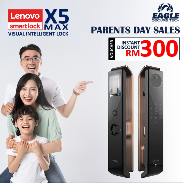 Lenovo Smart Lock X5 Max Visual Intelligent Lock Lazada