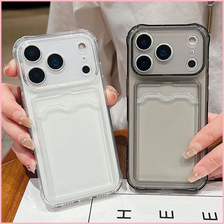 TTE GSXM] Card Slot Pocket Phone Case For iPhone 17e 18 17 16 15