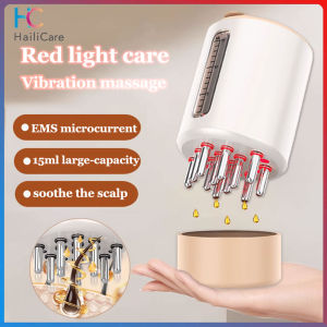 Hailicare Micro-current Scalp Massage Comb Portable Liquid Oil Applicator Red LightTherapy Head Hair Growth Nourishing Massager