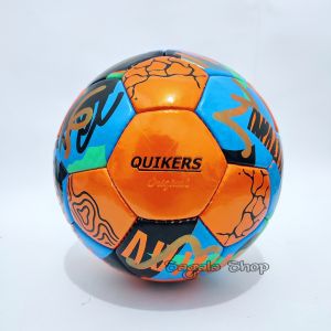 Bola Futsal Original Quikers Size 4 Jahit Gratis Adaptor Jarum Pompa