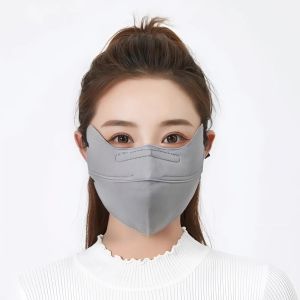 Khẩu Trang 3D Che Gò Má Vải Không Dệt – Chống Nắng UPF50+ Gập Mũi Thoáng Khí Dễ Chỉnh Nhiều Màu