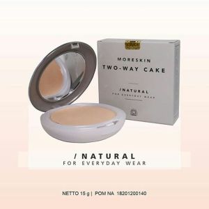 Moreskin Two Way Cake Natural dan Bright- Bedak Padat Moreskin - Natural - Bright - Ratu kosmetik Online