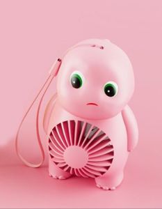 RK Kipas Angin Mini Portable Karakter Dino Nailong