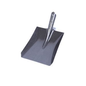 พลั่วด้ามเหล็ก (พร้อมด้าม ยาว100ซม.) ปลายตัด ปลายแหลม พลั่วตักทราย ผสมปูน ใช้สำหรับขุดดิน ตัดรากไม้ วัชพืช  จ๊อบ เสียม