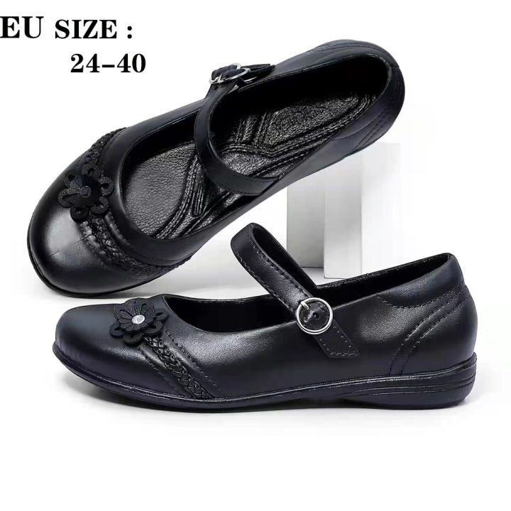 Liberty Shoes School Shoes Black Rubber Shoes For Kids New Girls