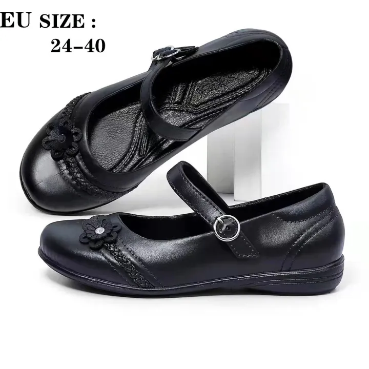New girls black school shoes for women and girls shoes Fashion