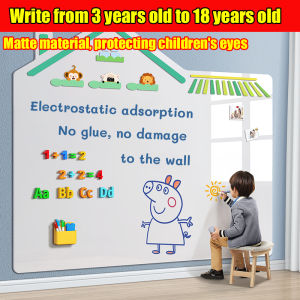 【24-hour shipping】magnetic whiteboard wall sticker white board magnetic board for wall white board on the wall white board for kids wall white board sticker papan putih tulis magnetic sticker wallpaper  sheet 白板墙贴纸