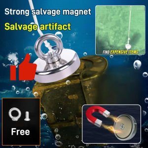 Magnet Salvage Tool With Strong Magnetic Force For Recovery Outdoor Treasure Hunting Fishermen/Neodymium Salvage Hook/Heavy Duty Retrieving Magnet