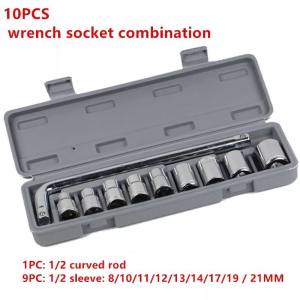 Ktools 46pcs Tool Set 1/4 Inch Socket Ratchet Wrench Combo Kit for Car Motorcycle Auto Repair DIY Home