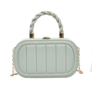 shaped small square bag womens high-end and fashionable Korean version portable shoulder bag crossbody bag