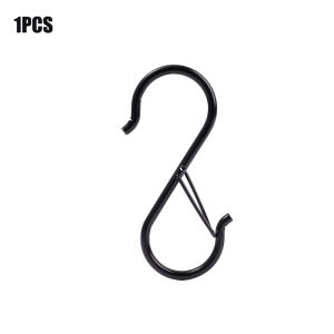 S Shaped Metal Hanging Hooks Safety Buckle Design Windproof Hook Hanging Hook Clasp For Kitchen Storage