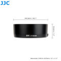 JJC Reversible Lens Hood Shade for Canon RF 50mm F1.8 STM Lens on EOS R50 R10 R8 R7 R6 Mark II R5 R3 RP Ra R Camera Replace Canon ES-65B Lens Hood. 