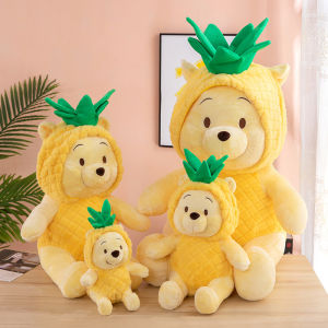 30-100cm Pineapple New Winnie The Pooh Plush Toy Model Cartoon Figure Cute Soft Creative Pillow Childrens Girl Birthday Gift