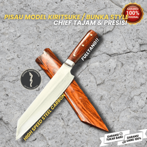 PISAU FILLET CHIEF CHEF PROFESIONAL Kiritsuke Bunka Style Japan Knife Pisau Jepang BAJA HSS