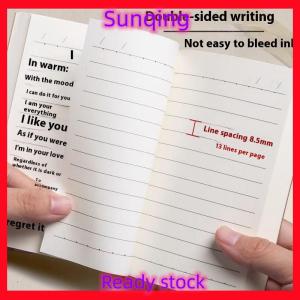 SQ Stationery [Flash Sale] A6 Pocket Notebook – 128 Sheets (256 Pages) – Lined Blank Grid Pages – Thickened Kraft Paper Cover – Compact Notepad