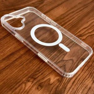 Case Magsafe transparant Clear Hybrid Casing For Iphone 16/16 PRO MAX