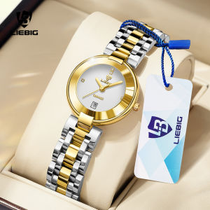 《302》LIEBIG Watch for woman casual Watch Quertz Waterproof Stainless Steel Fashion Wrist Watch Male Clock L8003
